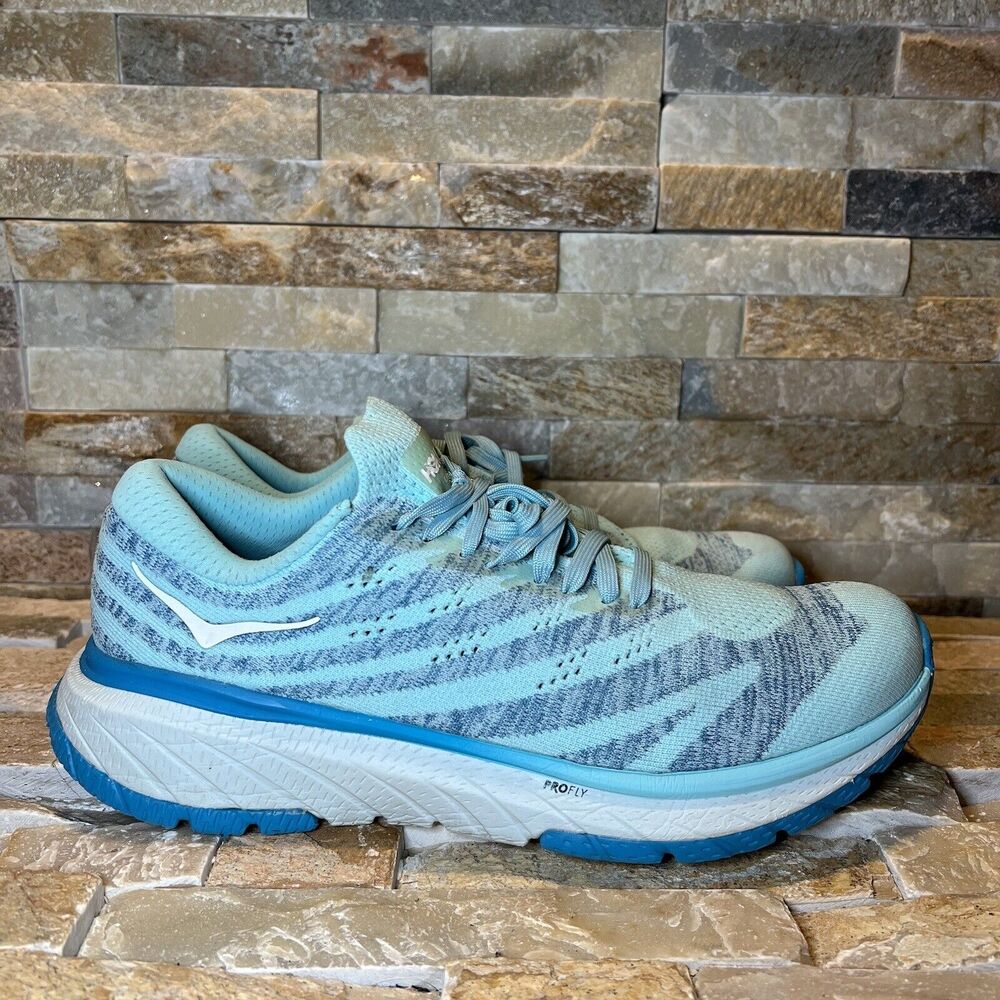 Hoka One One Cavu 3 Light Blue Running Shoes Women's Size 9